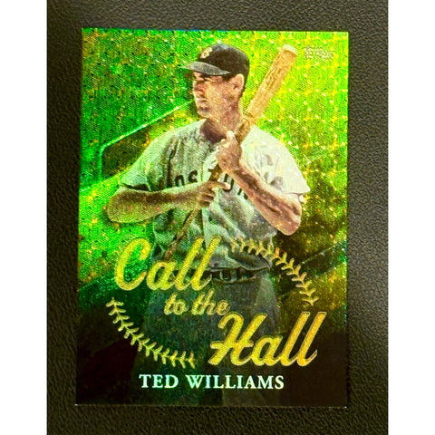 2025 Topps Baseball Card Call to the Hall Ted Williams 1/1 Foilfractor