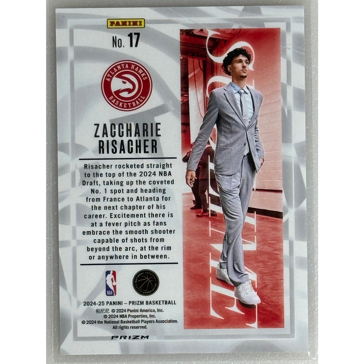 🔥 2024 Panini Prizm #17 Zaccharie Risacher Sublime Case Hit RC – Ultra-Rare! 🔥