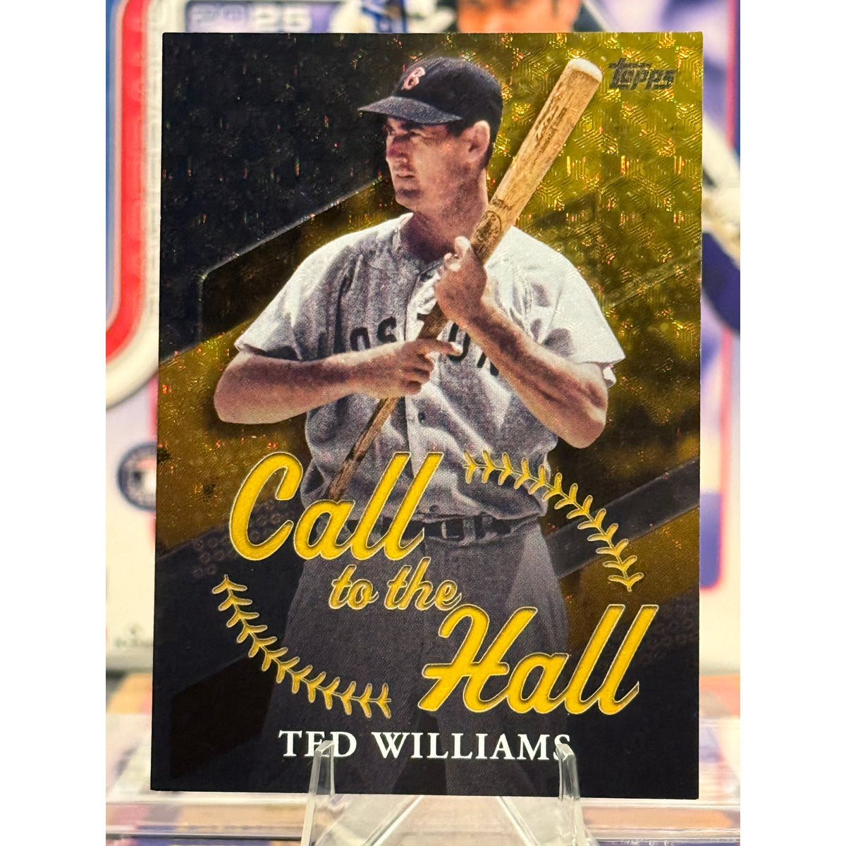 2025 Topps Baseball Card Call to the Hall Ted Williams 1/1 Foilfractor