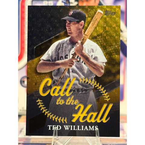 2025 Topps Baseball Card Call to the Hall Ted Williams 1/1 Foilfractor