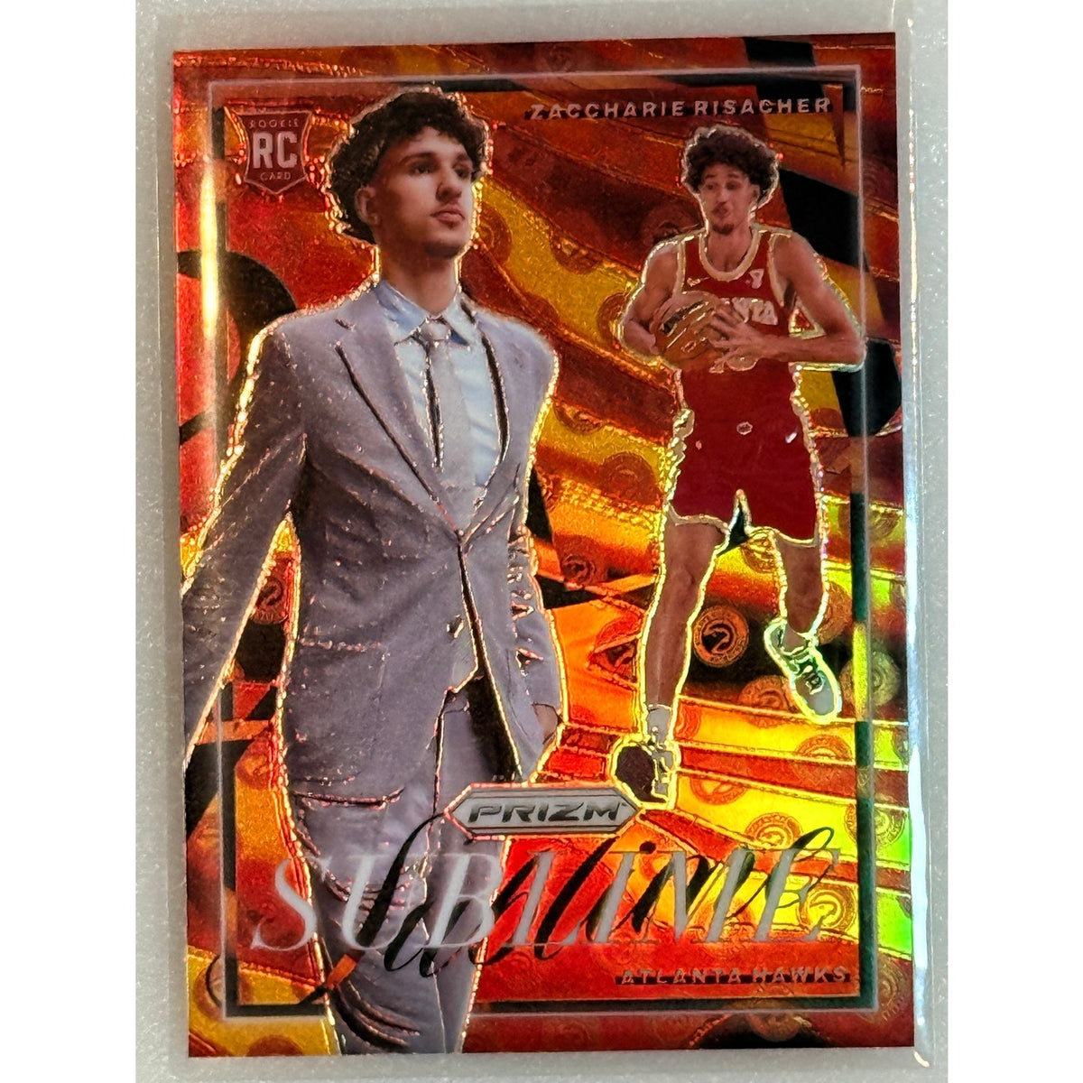 🔥 2024 Panini Prizm #17 Zaccharie Risacher Sublime Case Hit RC – Ultra-Rare! 🔥